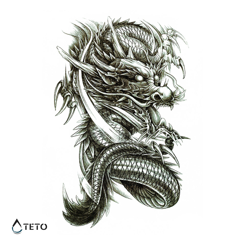 Dragón - TETO - Tatuajes Temporales