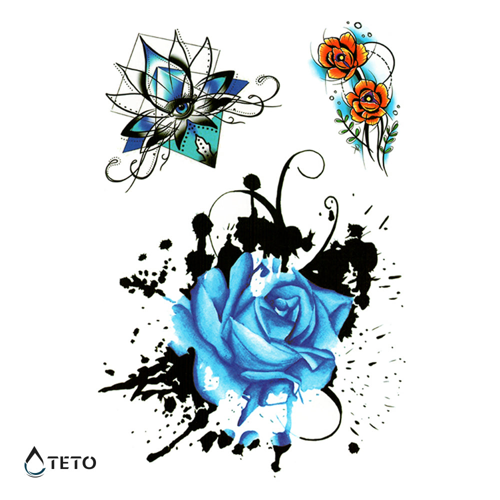 Flores azules – set