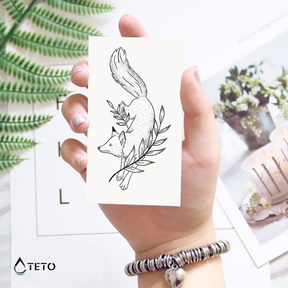 Zorro adorable - TETO - Tatuajes Temporales