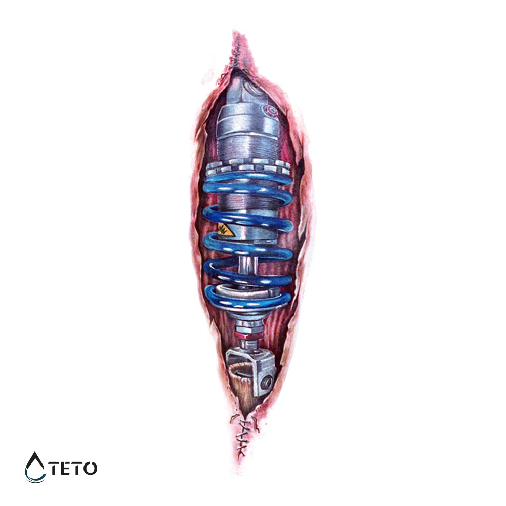Amortiguador, resorte - Tatuajes Temporales TETO