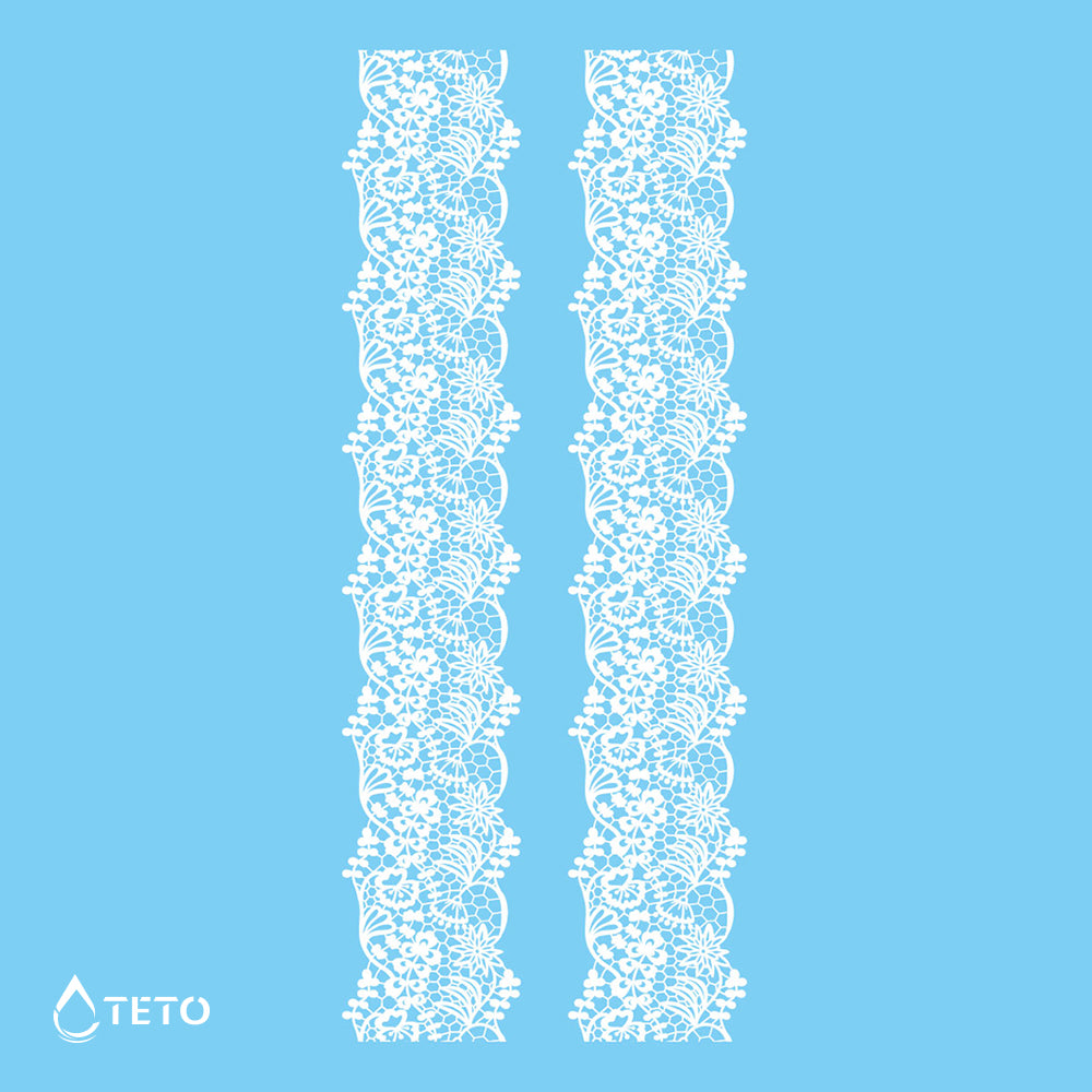 Pulseras, ligas - blanco - set - Tipo B - TETO - Tatuajes Temporales