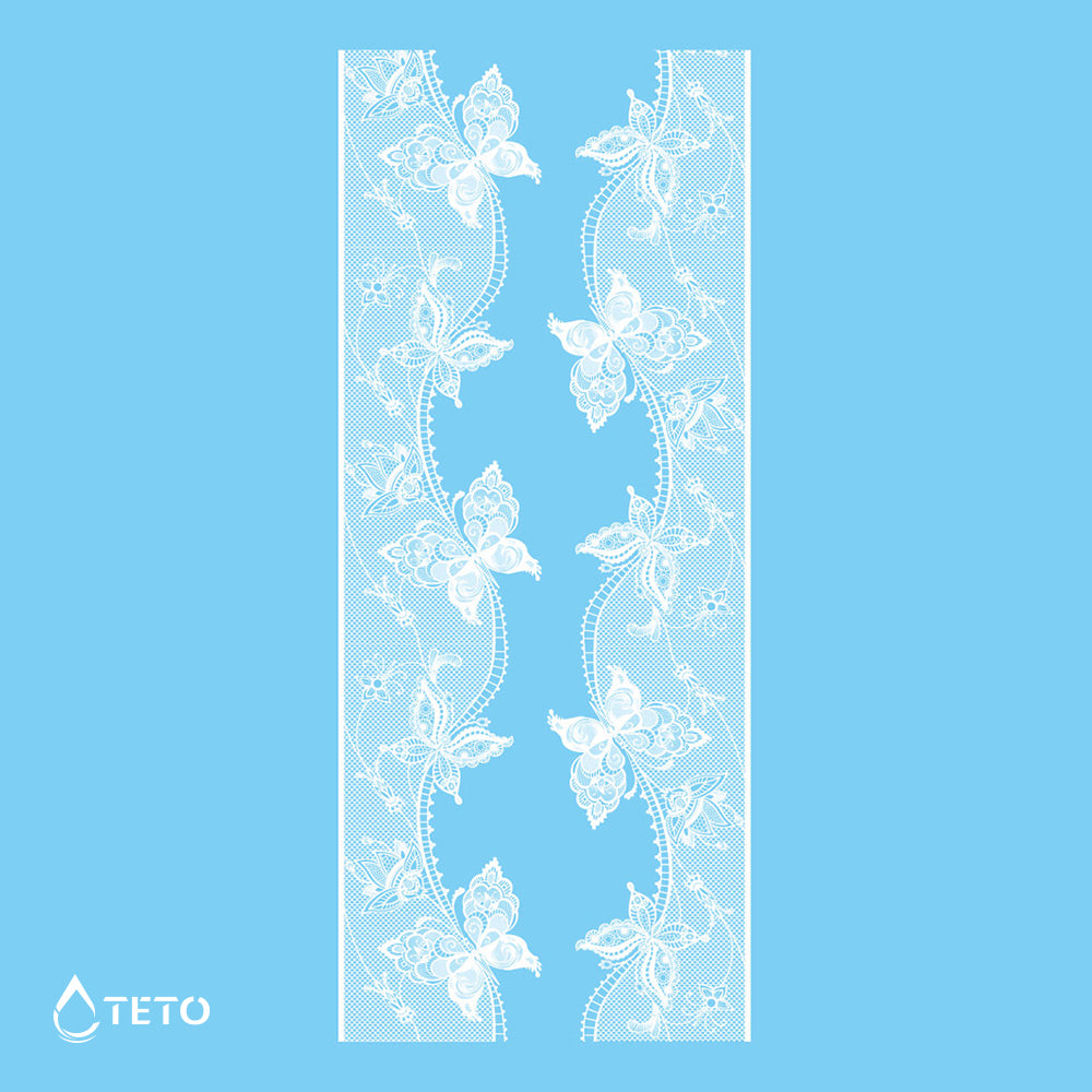 Pulseras, ligas - blanco - set - Tipo E - TETO - Tatuajes Temporales