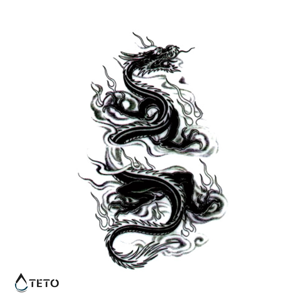 Dragón chino - TETO - Tatuajes Temporales