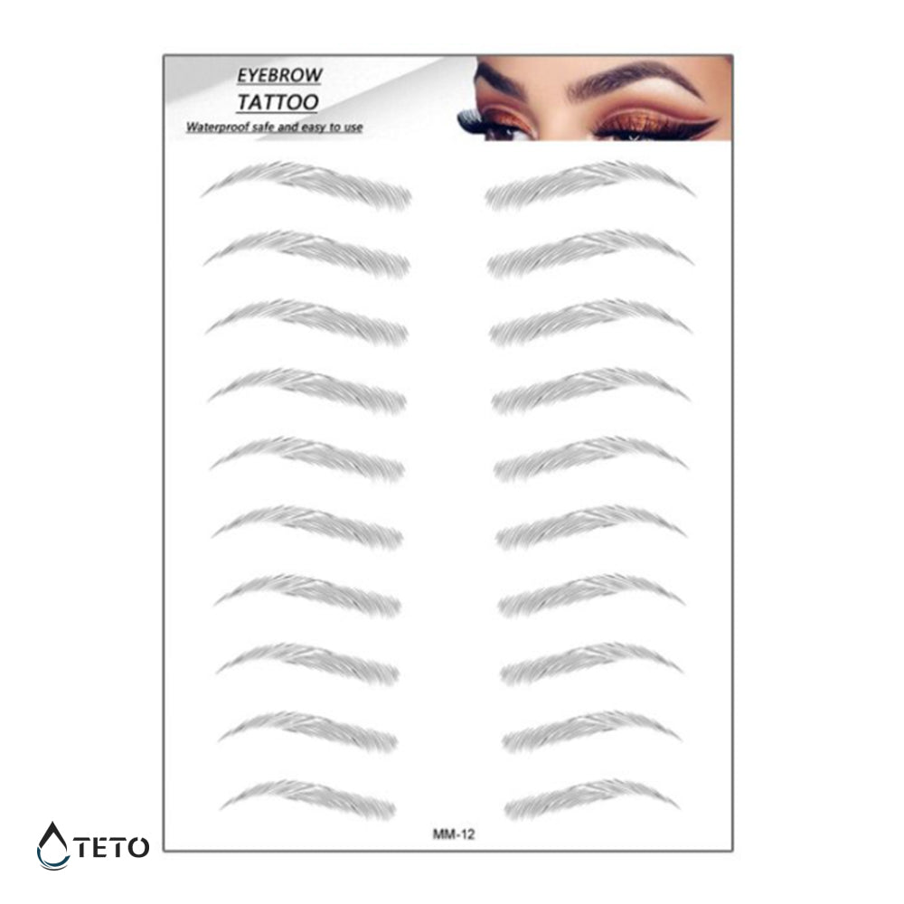 Ceja – Tipo J - TETO - Tatuajes Temporales