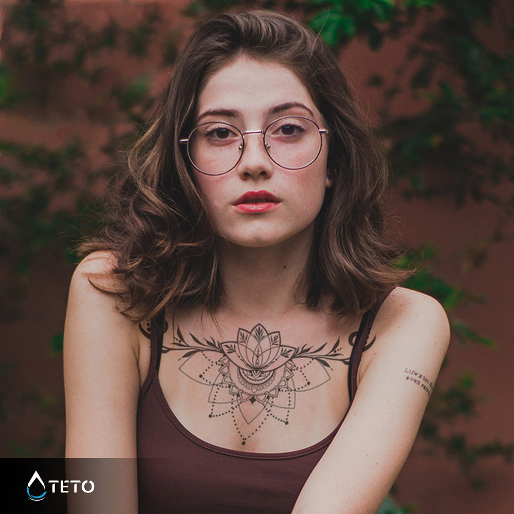 Mandala tipo E - TETO - Tatuajes Temporales