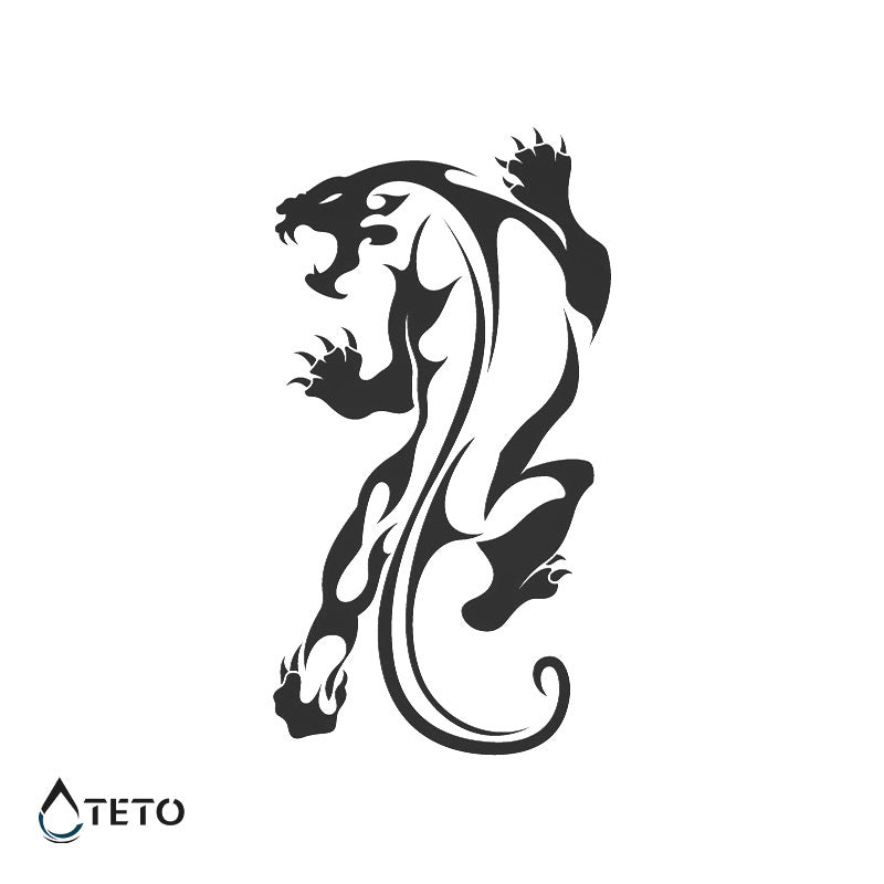 Tigre tribal – Semipermanente - TETO - Tatuajes Temporales