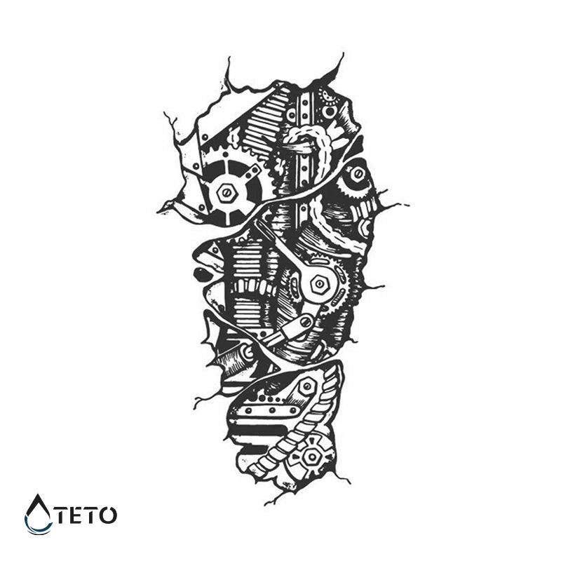 Motor en cuerpo y corazón – Semipermanente - TETO - Tatuajes Temporales