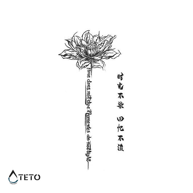 El tiempo no colorea, los recuerdos no brillan – Semipermanente - TETO - Tatuajes Temporales