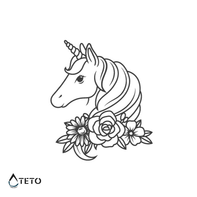 Unicornio – Semipermanente - TETO - Tatuajes Temporales