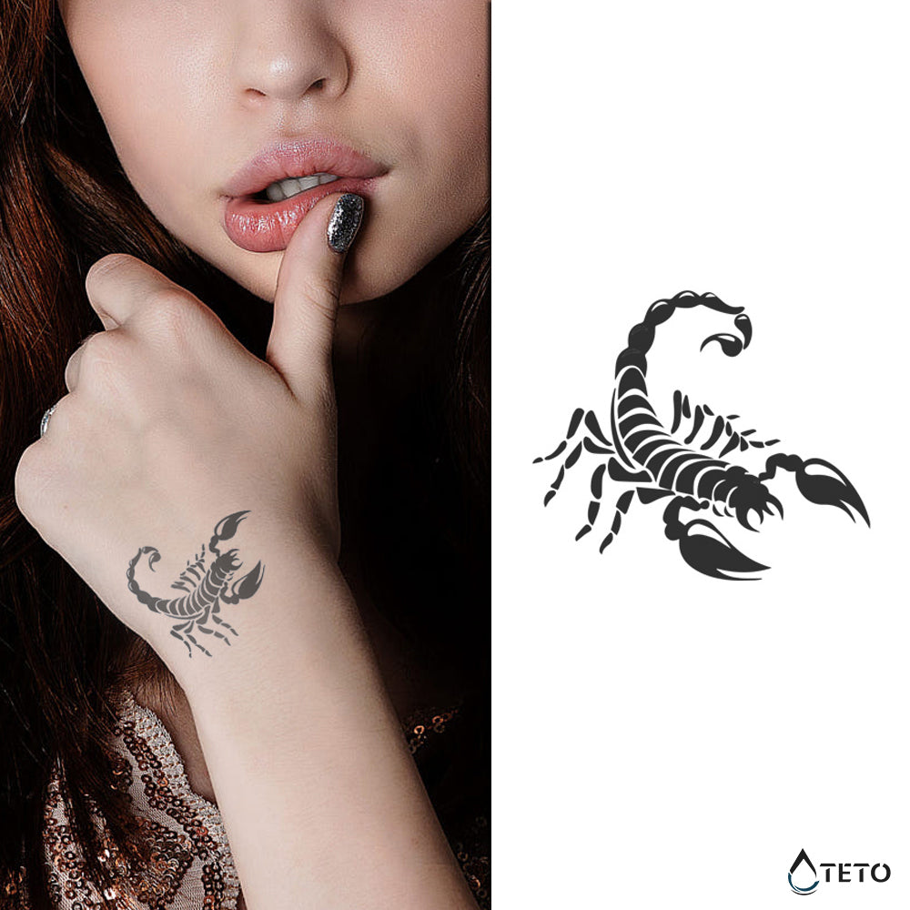 Escorpio – Semipermanente - Tatuajes Temporales TETO