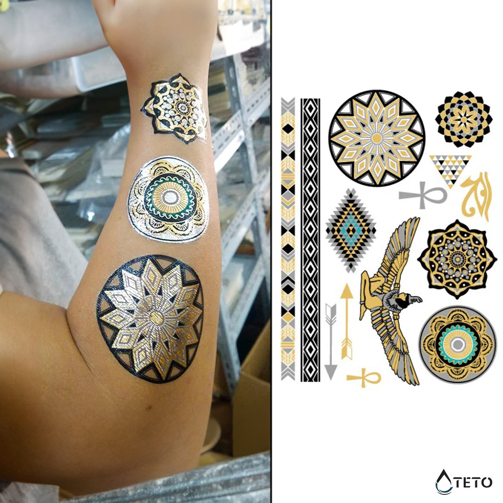Pulsera y motivos – set – Tipo L - TETO - Tatuajes Temporales