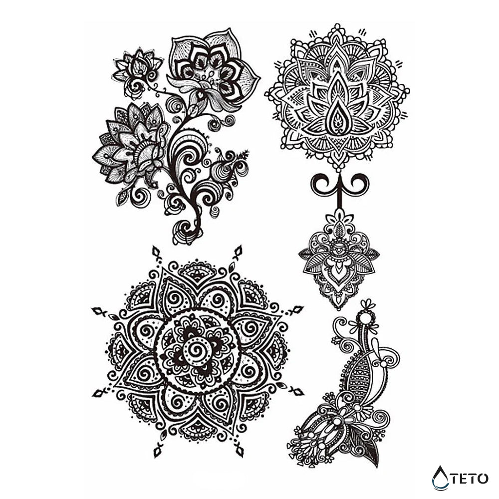 Mandalas y flores miniatura - set