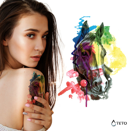 Caballo multicolor