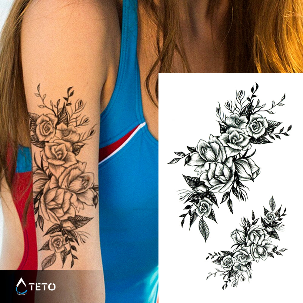 Rosas en gris – set