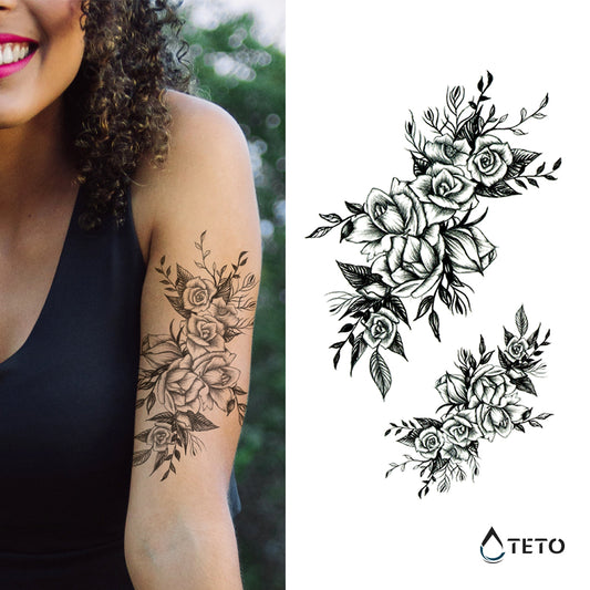 Rosas en gris – set