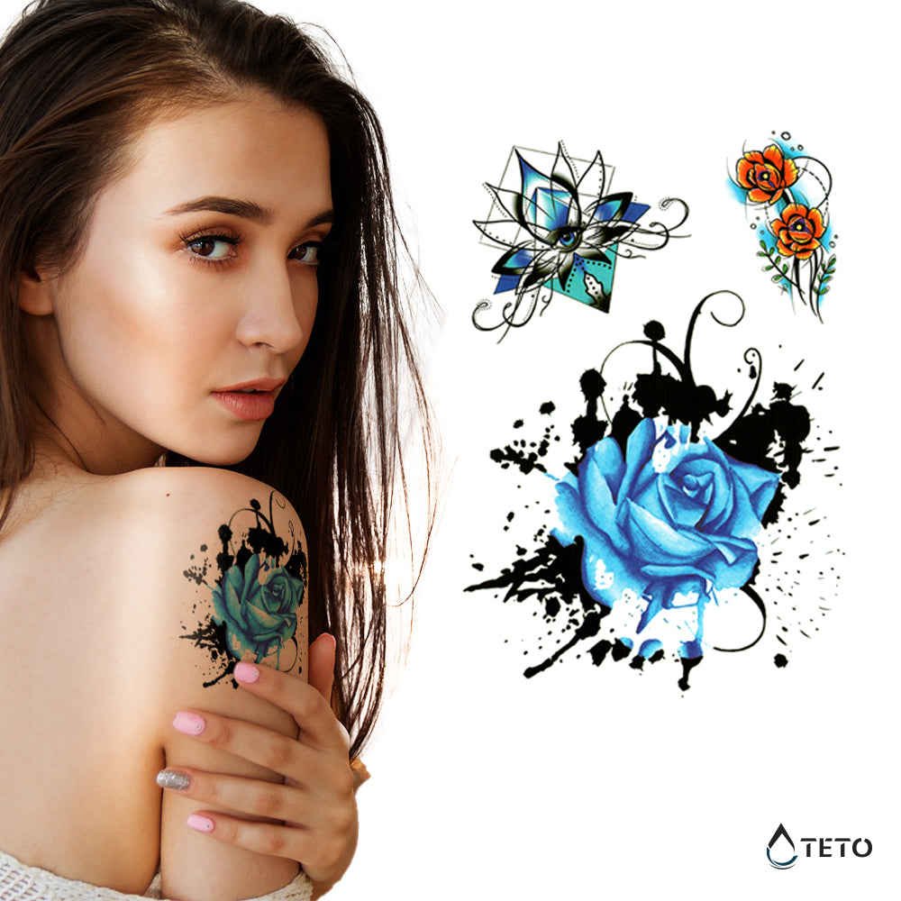 Flores azules – set