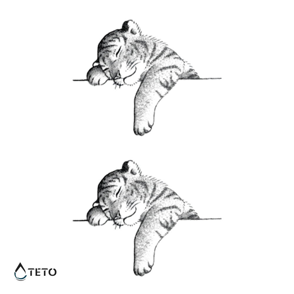 Tigres - set - TETO - Tatuajes Temporales