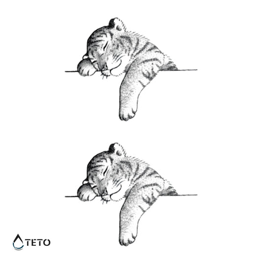 Tigres - set - TETO - Tatuajes Temporales