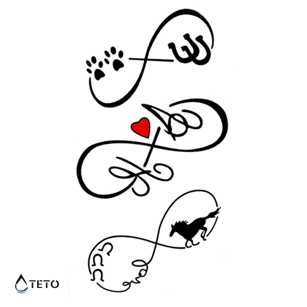 Infinito - set - Tatuajes Temporales TETO