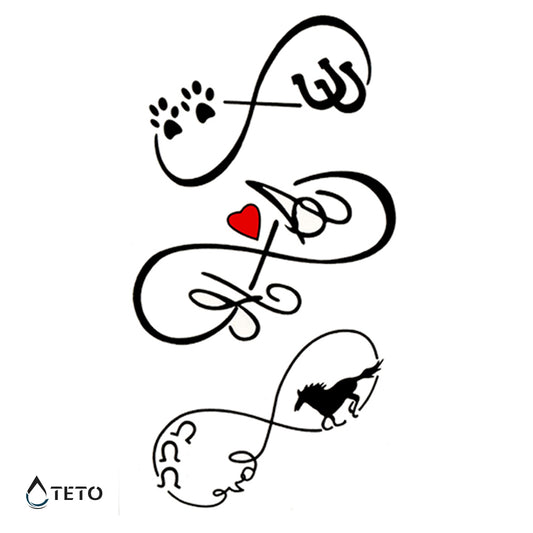 Infinito - set - Tatuajes Temporales TETO