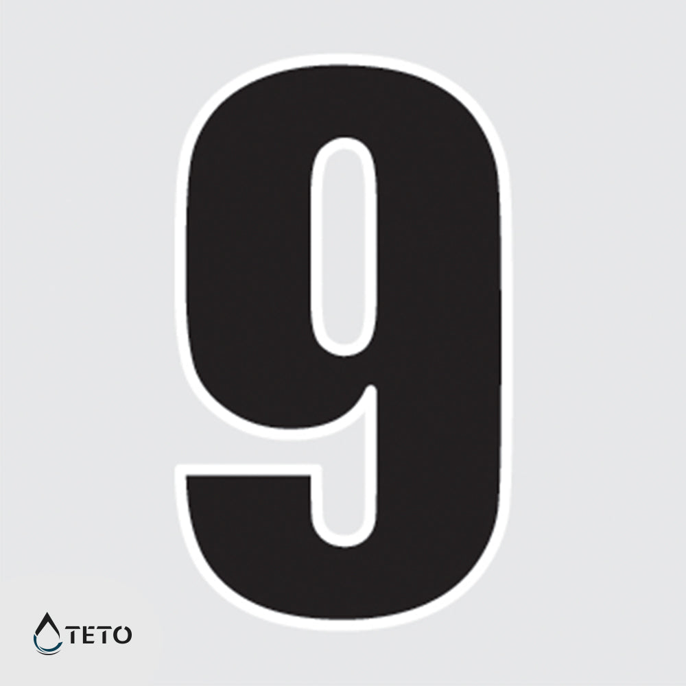 Número 9 - TETO - Tatuajes Temporales
