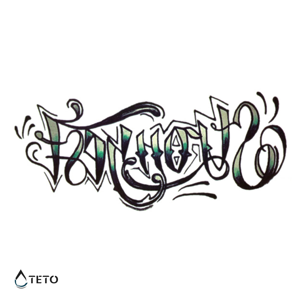 El más fuerte - graffiti - Tatuajes Temporales TETO