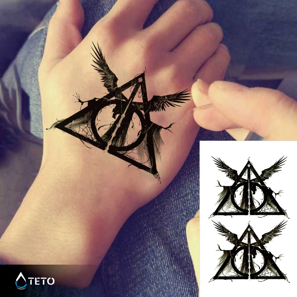 Reliquias de la muerte - Harry Potter - set - TETO - Tatuajes Temporales