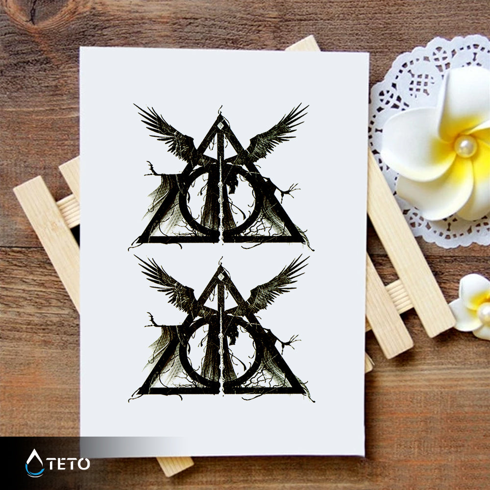 Reliquias de la muerte - Harry Potter - set - TETO - Tatuajes Temporales