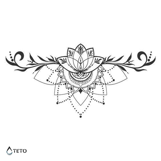 Mandala tipo E - TETO - Tatuajes Temporales