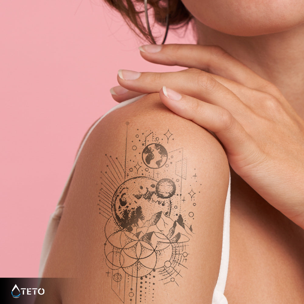 Un gran universo – Semipermanente - TETO - Tatuajes Temporales