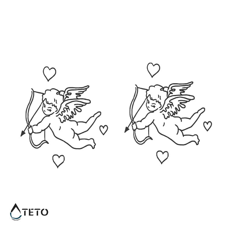 Cupido - set – Semipermanente - TETO - Tatuajes Temporales