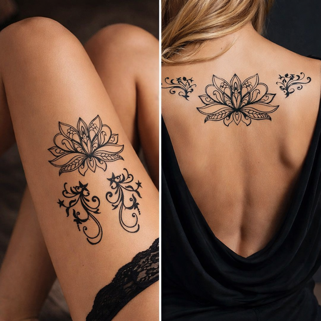 Mandala y flores – set – Semipermanente