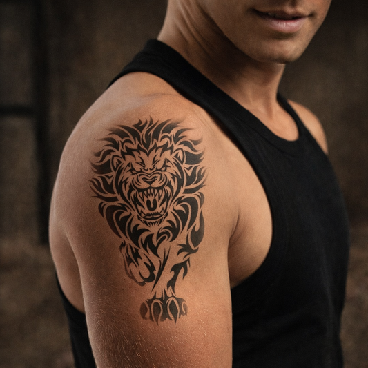 León tribal – Semipermanente