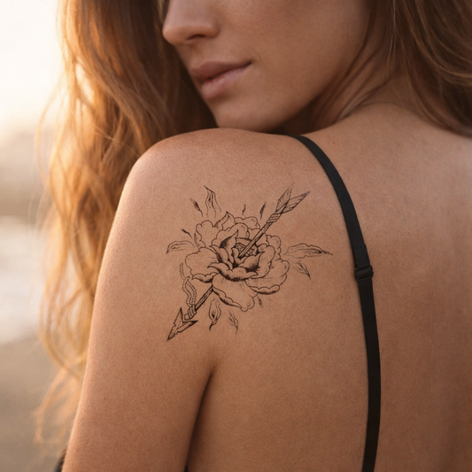 Flor con flecha – Semipermanente